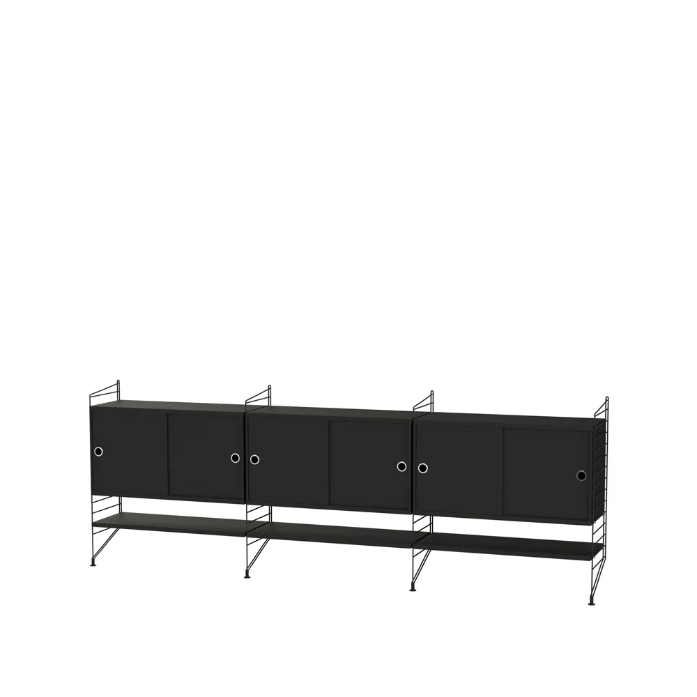 Salón String negro - Combinación F,  String