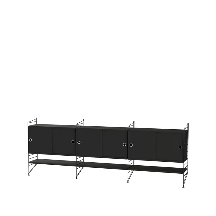 Salón String negro - Combinación F - String