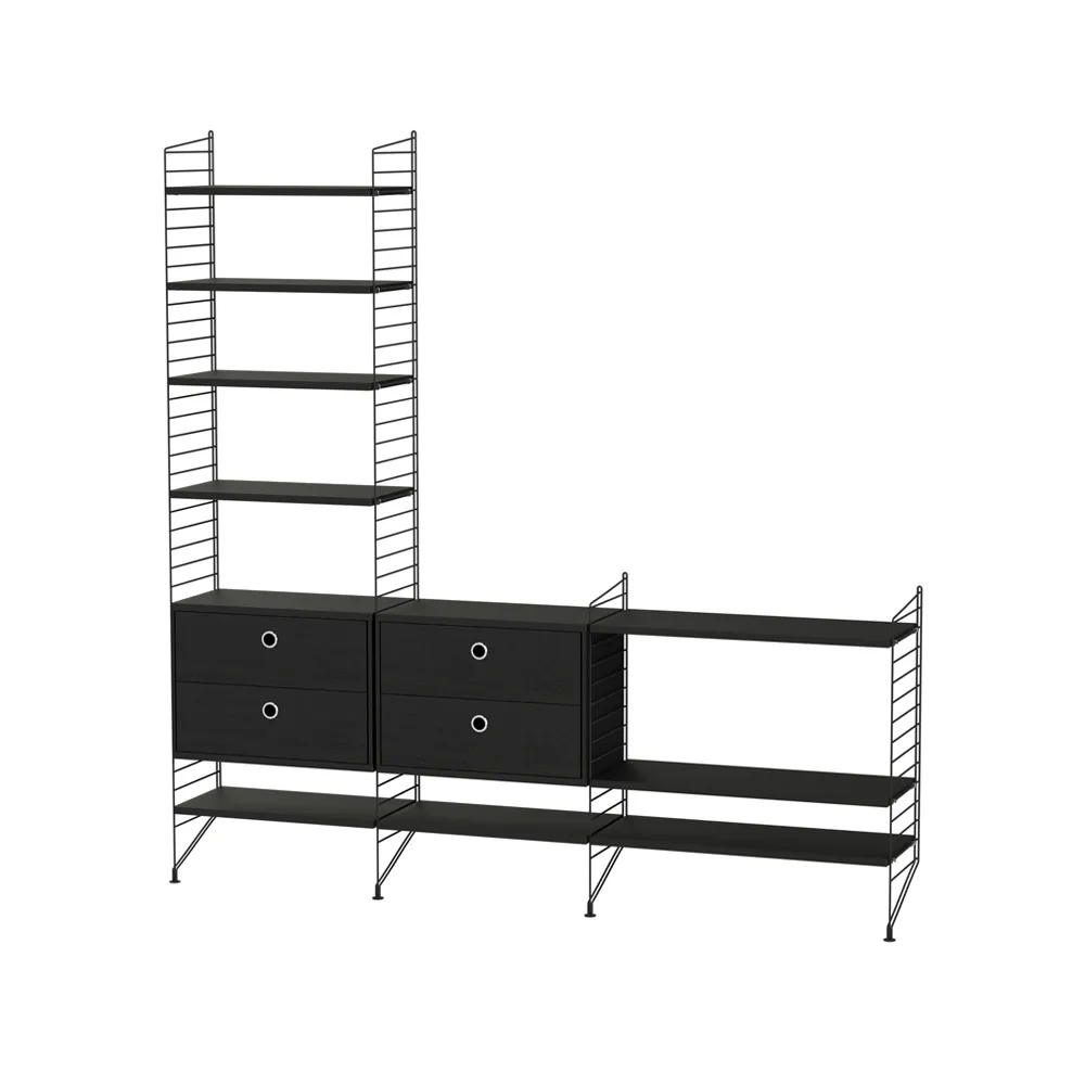 Salón String negro - Combinación J,  String
