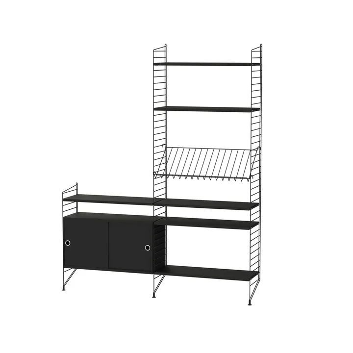 Salón String negro - Combinación K - String