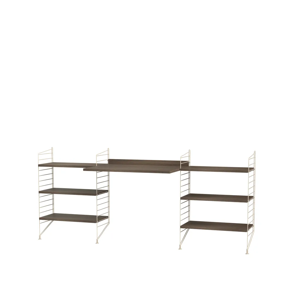 Salón String nogal y beige - Combinación D,  String