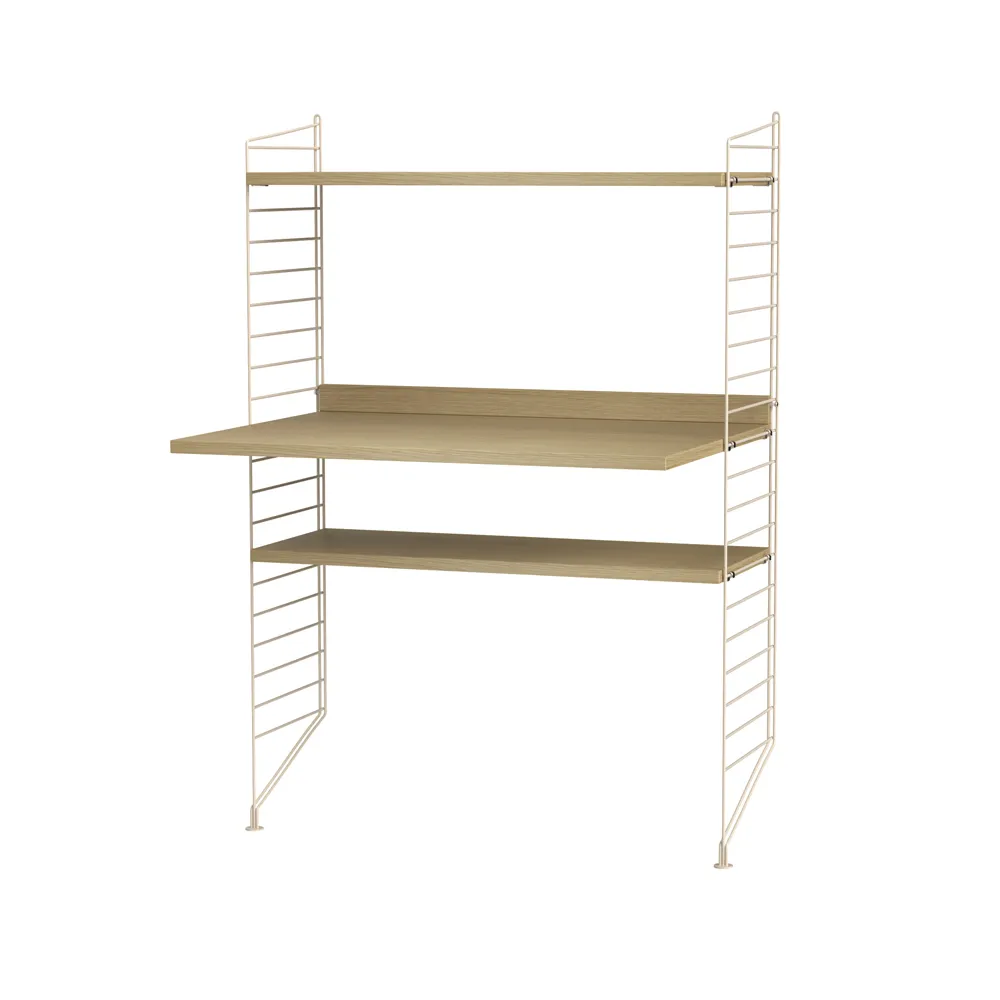 Salón String roble y beige - Combinación H,  String