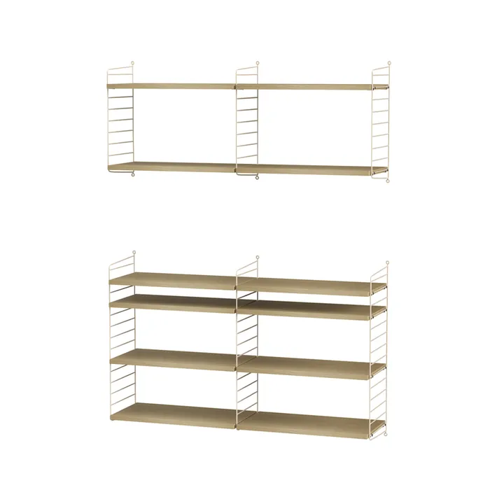 Salón String roble y beige - Combinación N - String