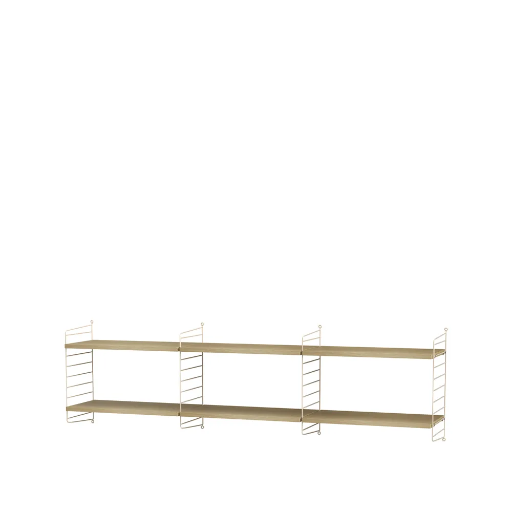 Salón String roble y beige - Combinación O,  String