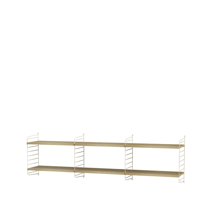 Salón String roble y beige - Combinación O - String