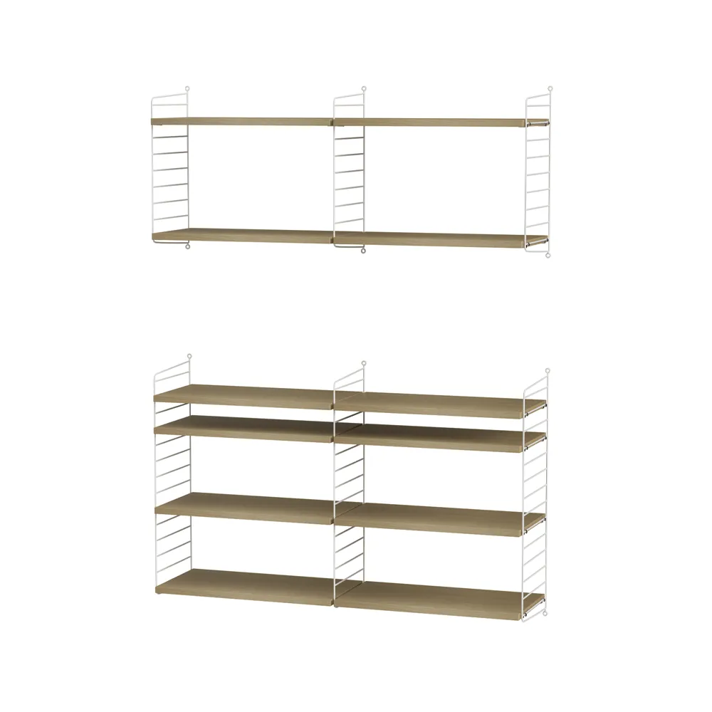 Salón String roble y blanco - Combinación N,  String