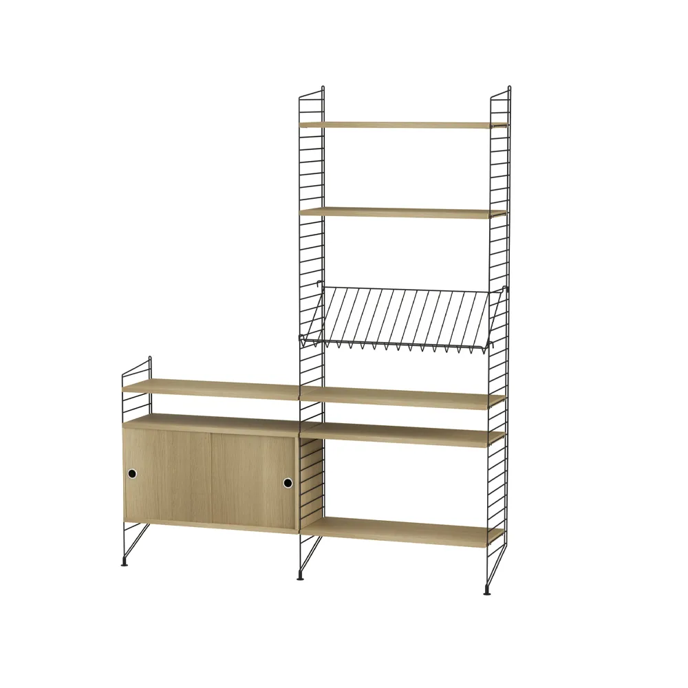 Salón String roble y negro - Combinación K String