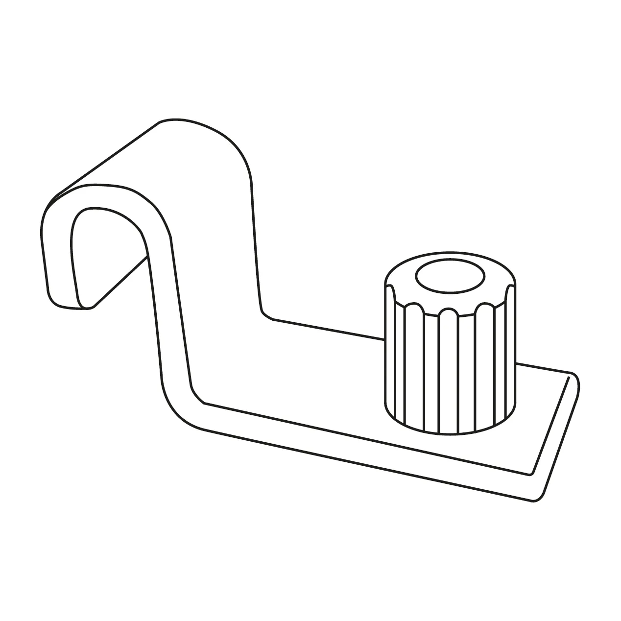 String soportes de estante repuesto 4 unidades, Metal String
