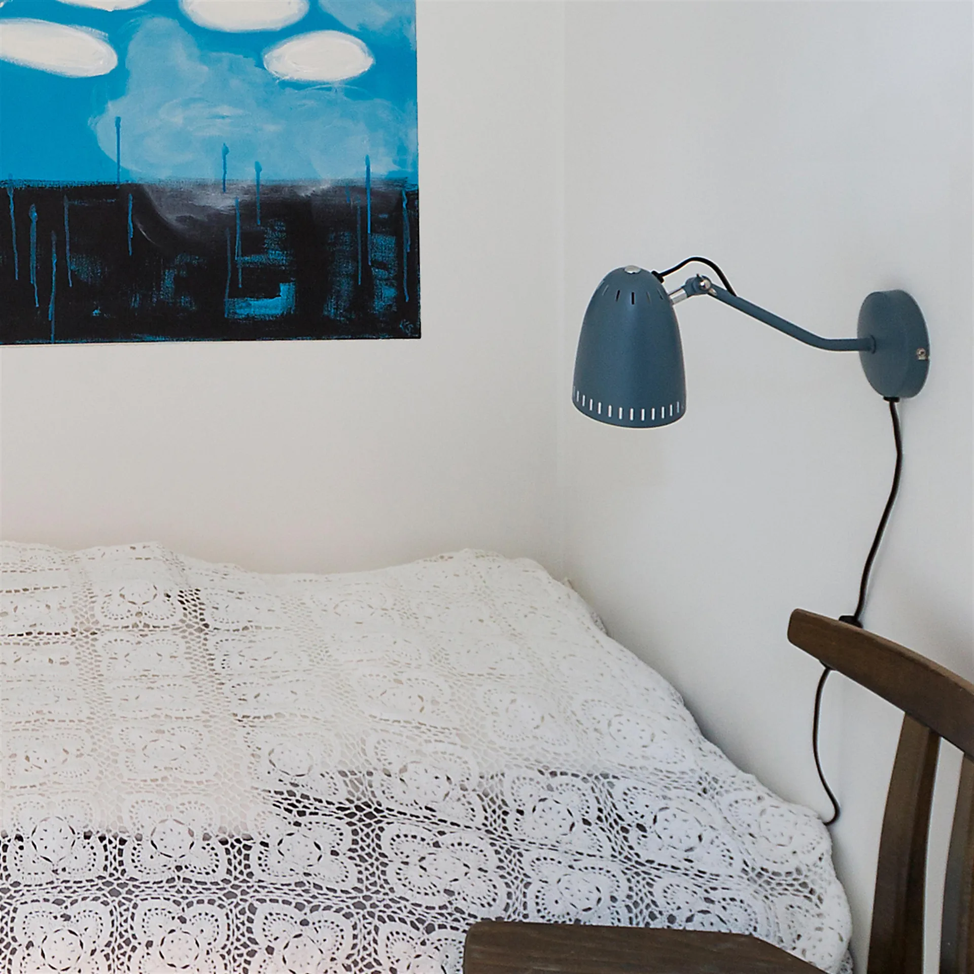 Lámpara de pared Dynamo, Matt smoke blue (azul) Superliving