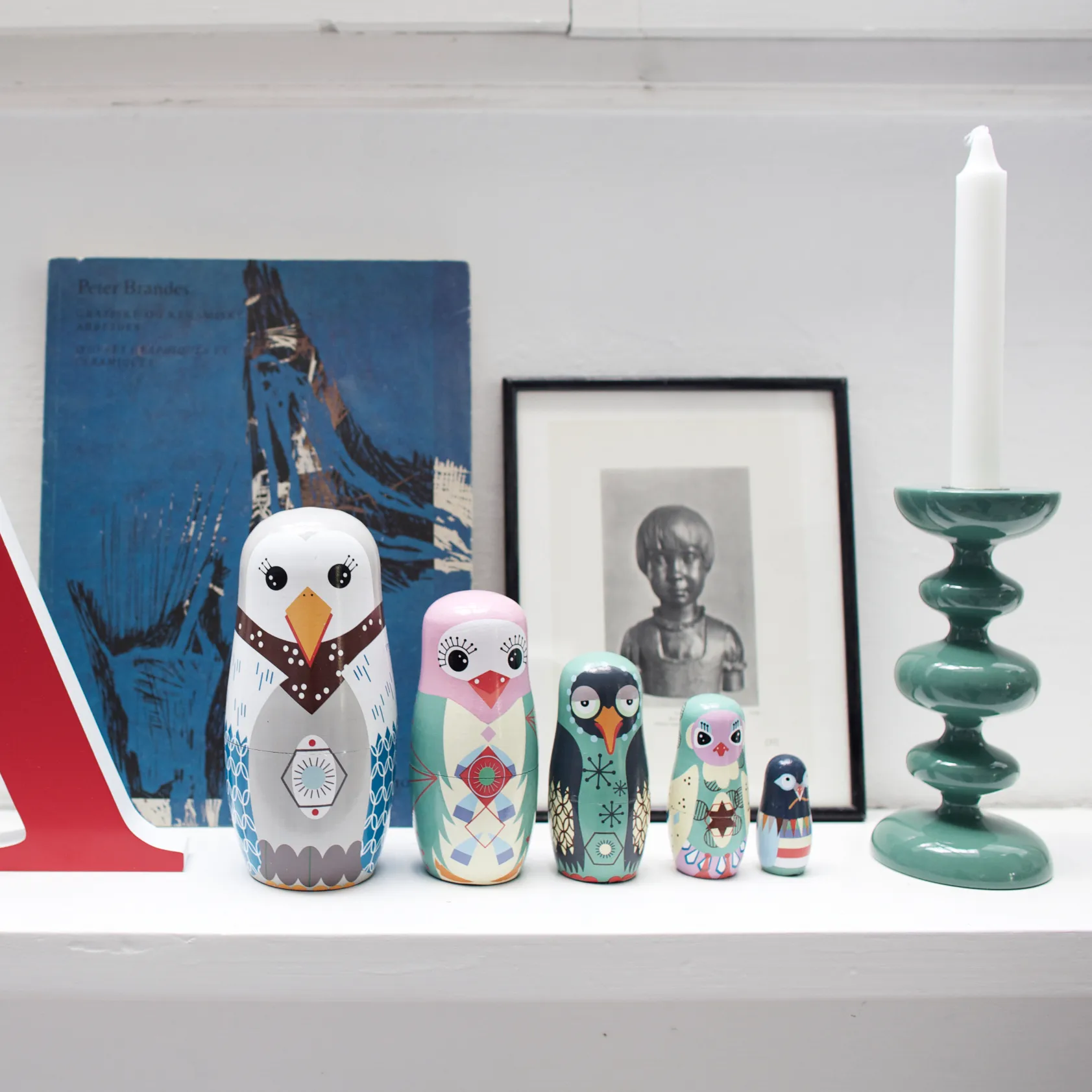 Matrioska Bird Family, set de 5, multi Superliving