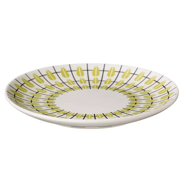 Plato Olivia, blanco-lima Superliving