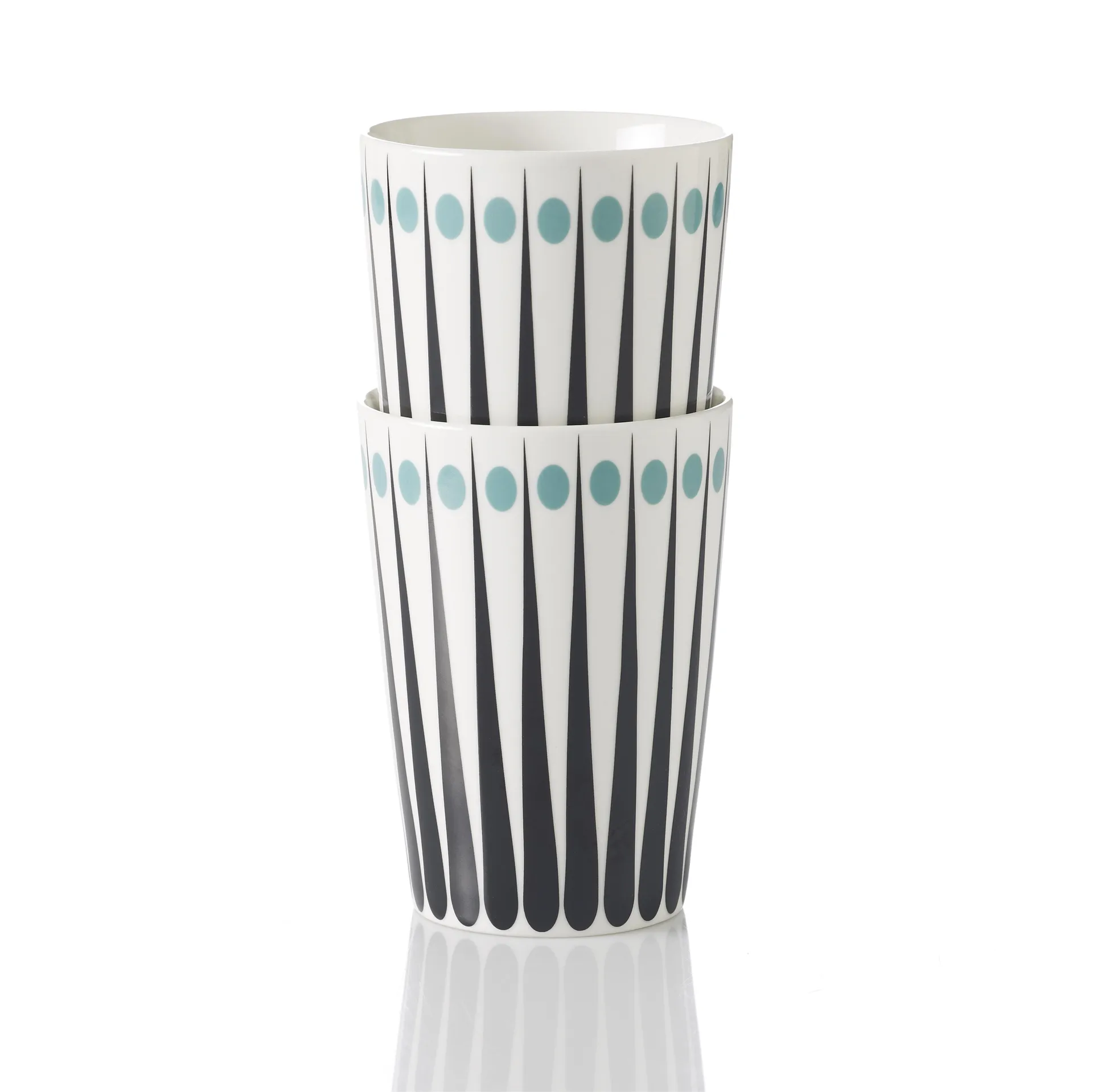 Taza Amanda, blanco-aqua Superliving