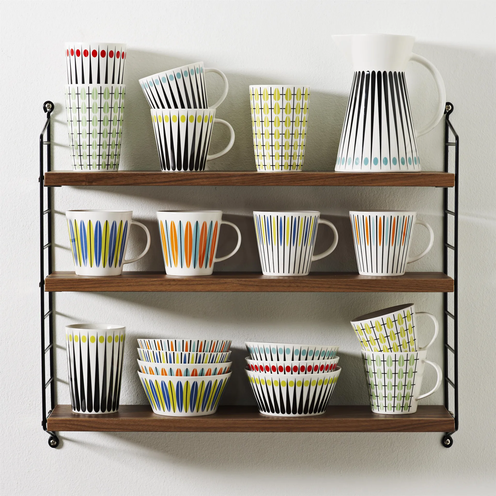 Taza Amanda, blanco-aqua Superliving