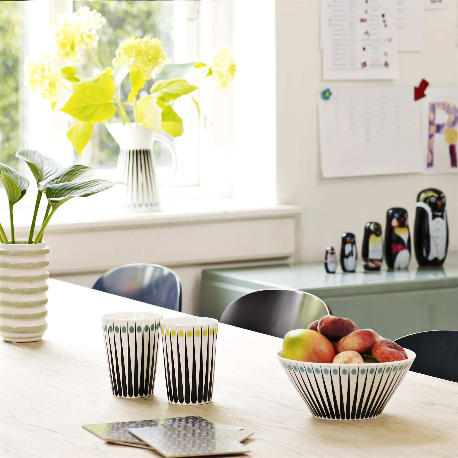 Taza Amanda, blanco-aqua Superliving