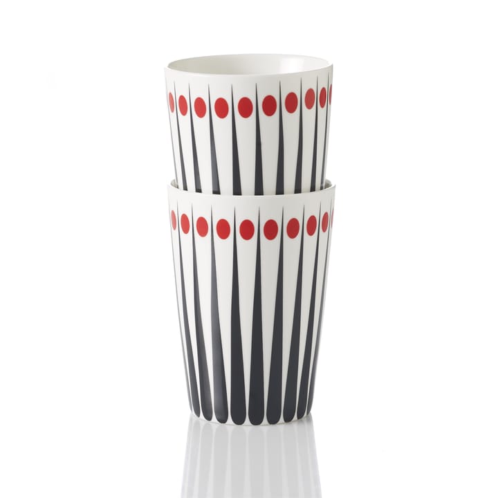 Taza Amanda, blanco-rojo Superliving