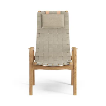 Butaca alto Primo con cojín para cuello roble aceitado - natural - Swedese