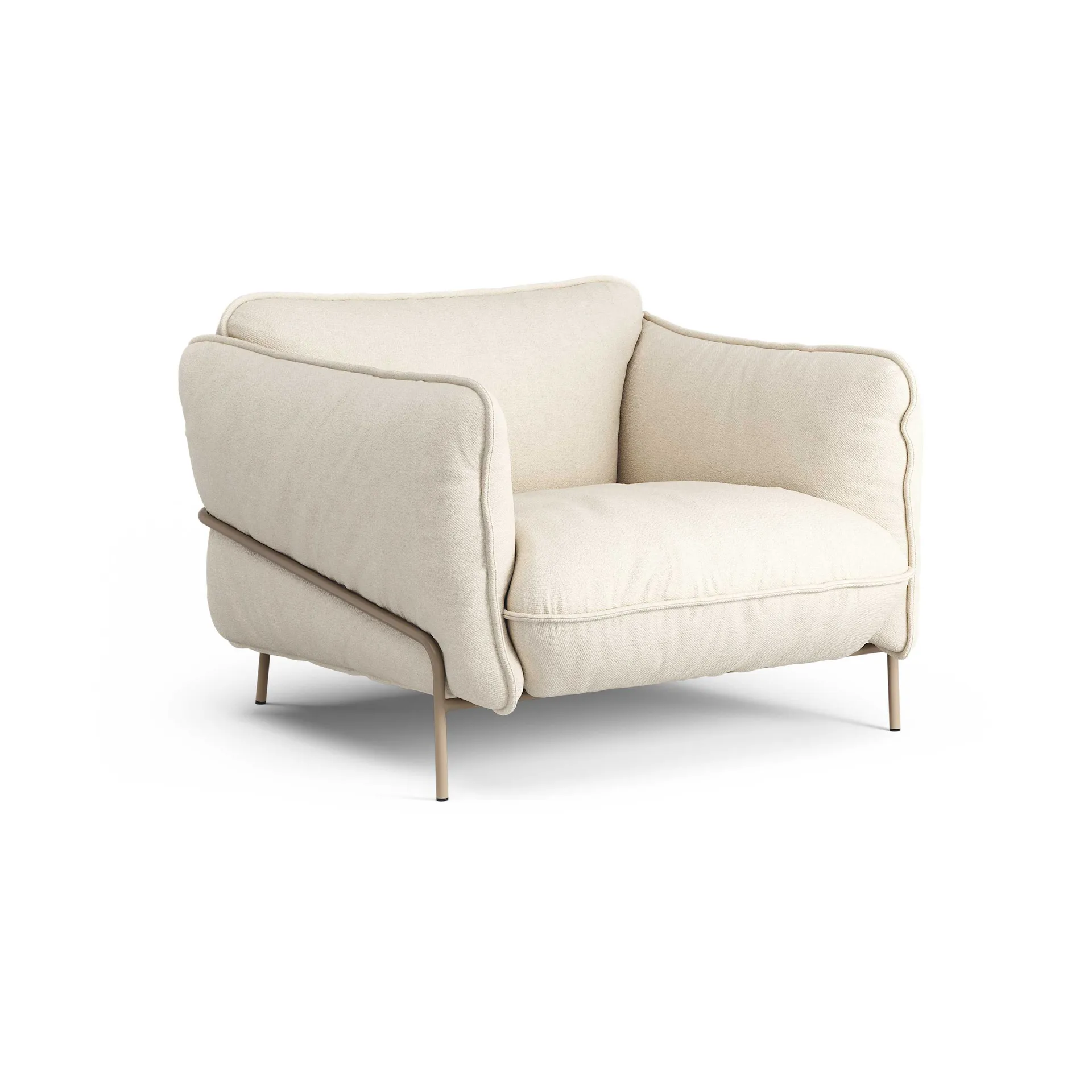 Butaca Continental, Sealife Light beige/white-nutmeg Swedese