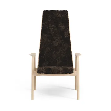 Butaca infantil Lamini haya lacada/piel de oveja - Espresso (marrón) - Swedese