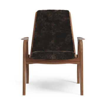 Butaca Laminett nogal aceitado/piel de oveja - Espresso (marrón) - Swedese