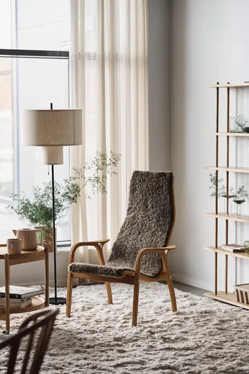 Butaca Lamino roble aceitado/piel de oveja - Sahara (marrón turrón) - Swedese