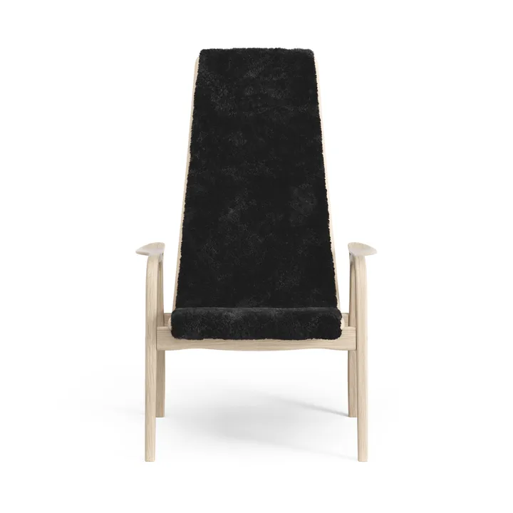 Butaca Lamino roble pigmentado blanco/piel de oveja - Black (negro) - Swedese