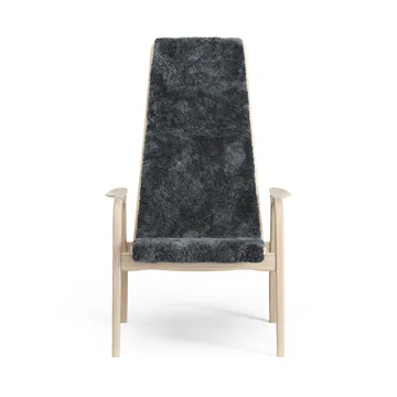 Butaca Lamino roble pigmentado blanco/piel de oveja - Charcoal (gris oscuro) - Swedese