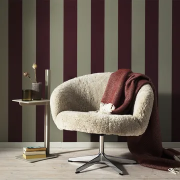 Butaca Rondino - Piel de oveja moonlight, aluminio pulido - Swedese