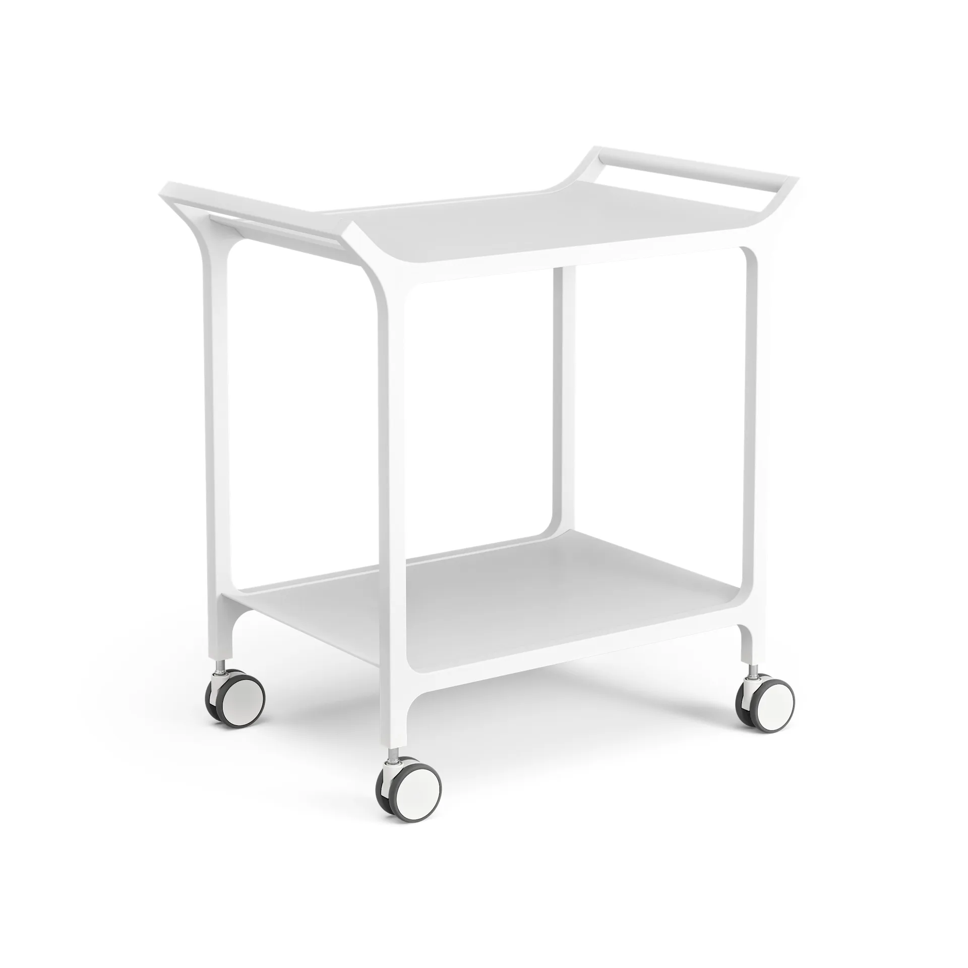 Carrito para servir Teatime, fresno lacado blanco Swedese