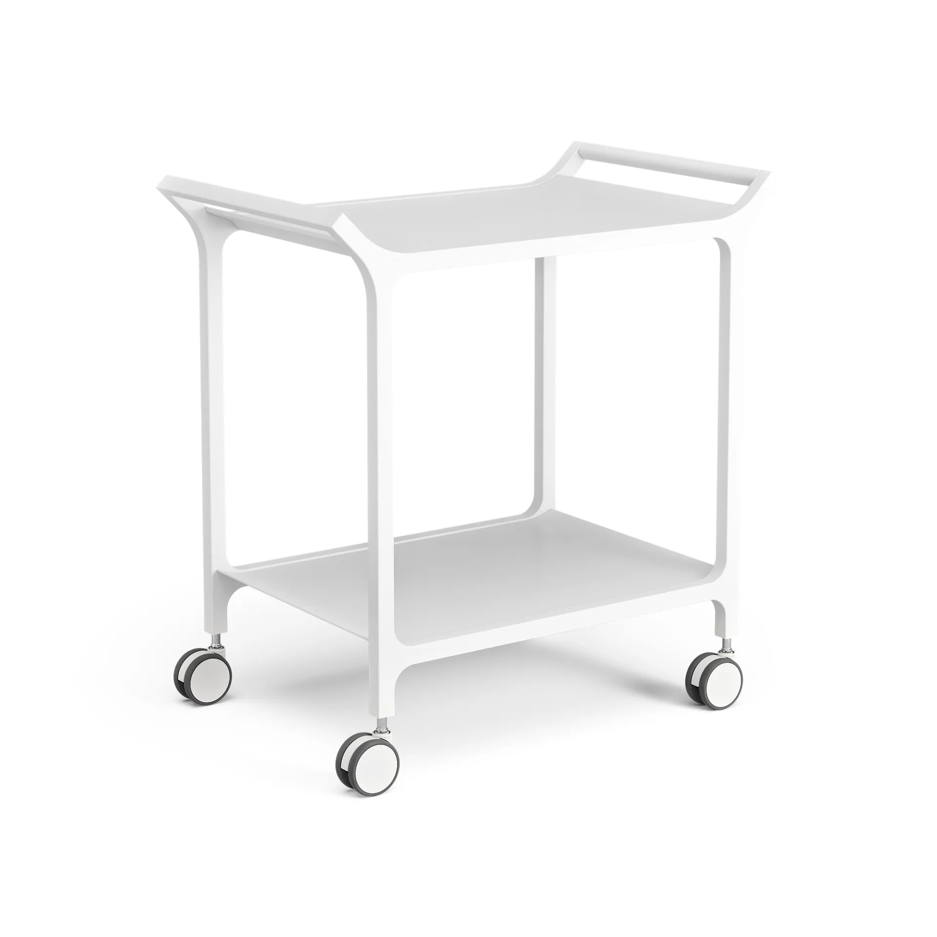 Carrito para servir Teatime, fresno lacado blanco Swedese
