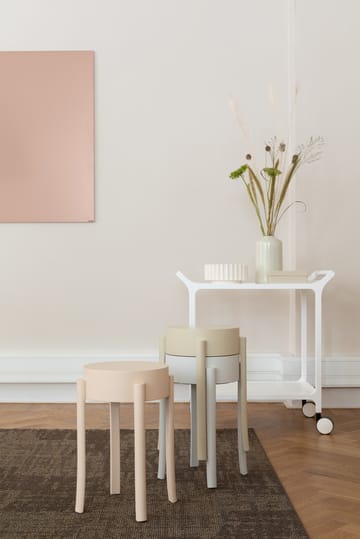 Carrito para servir Teatime - fresno lacado blanco - Swedese