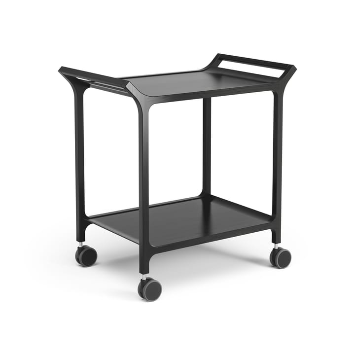 Carrito para servir Teatime, fresno lacado negro Swedese