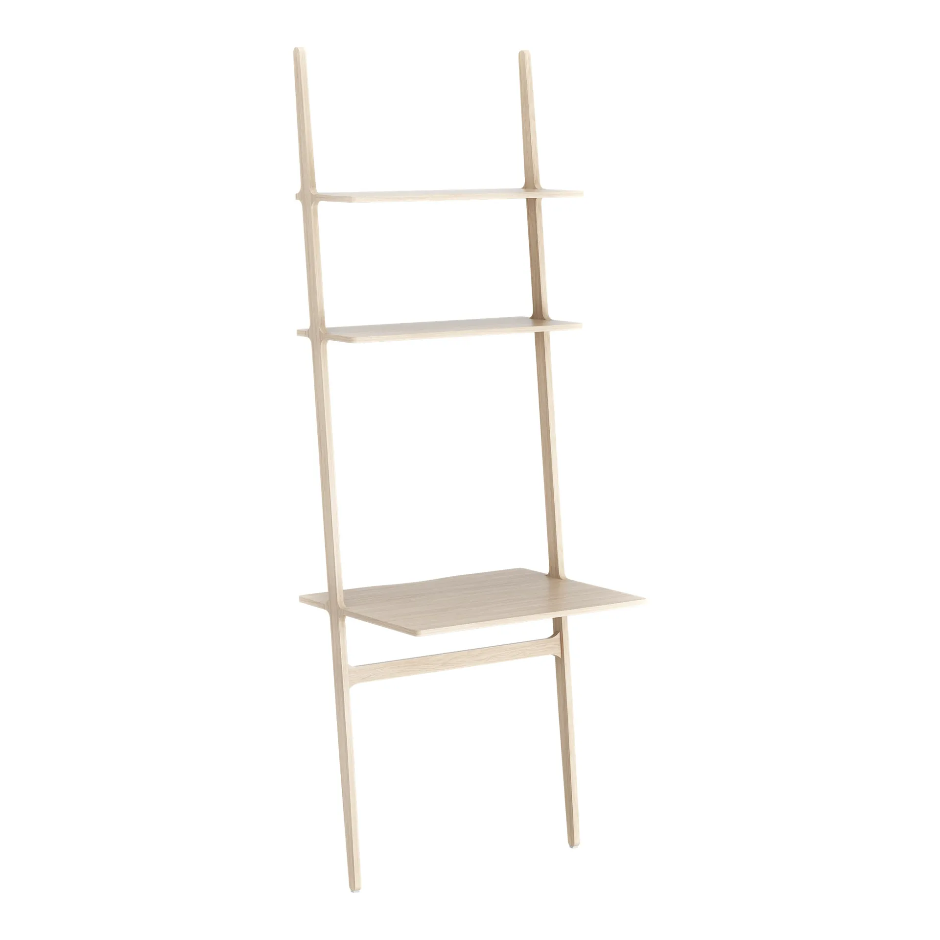 Escritorio Libri, roble pigmentado blanco Swedese