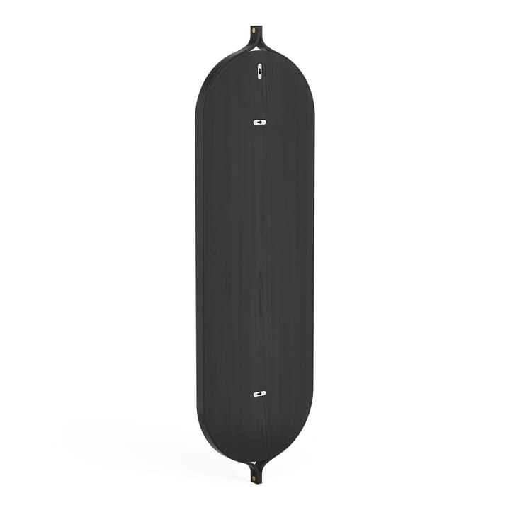 Espejo Comma rectangular 135 cm, fresno teñido de negro Swedese