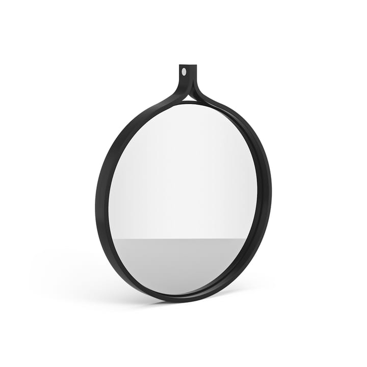 Espejo Comma redondo Ø40 cm - Fresno teñido de negro - Swedese