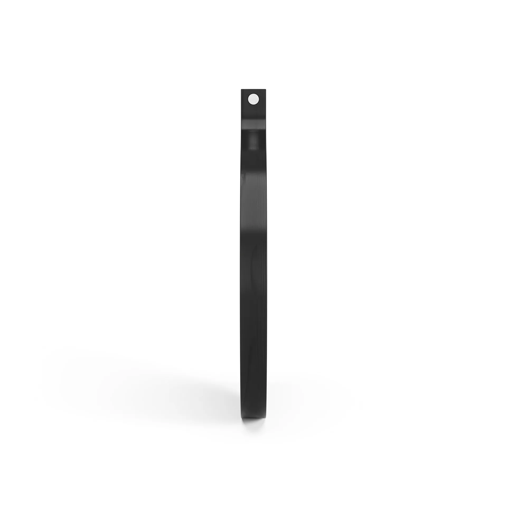 Espejo Comma redondo Ø40 cm, Fresno teñido de negro Swedese