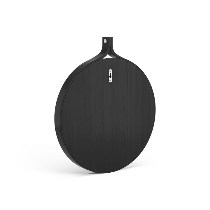 Espejo Comma redondo Ø40 cm, Fresno teñido de negro Swedese