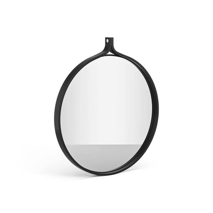 Espejo Comma redondo Ø52 cm - Fresno teñido de negro - Swedese