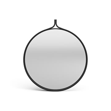 Espejo Comma redondo Ø52 cm - Fresno teñido de negro - Swedese