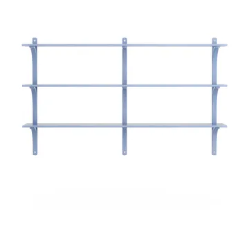 Estantería Levi de 3 baldas - ILKE Blue-aluminio, 180 cm - Swedese