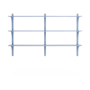 Estantería Levi de 3 baldas - ILKE Blue-latón, 180 cm - Swedese