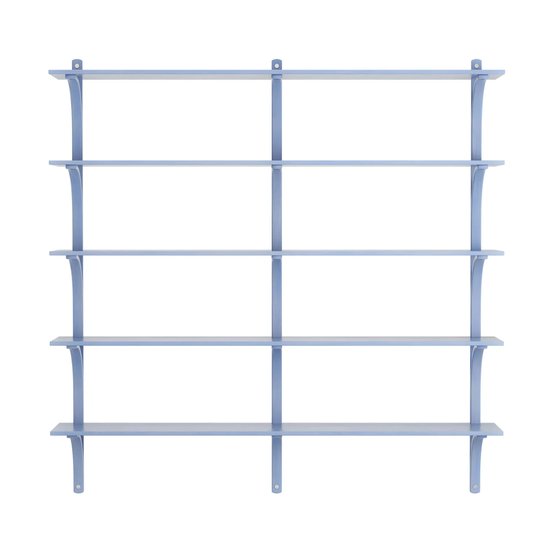 Estantería Levi de 5 baldas, ILKE Blue-aluminio, 180 cm Swedese