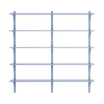 Estantería Levi de 5 baldas - ILKE Blue-latón, 180 cm - Swedese