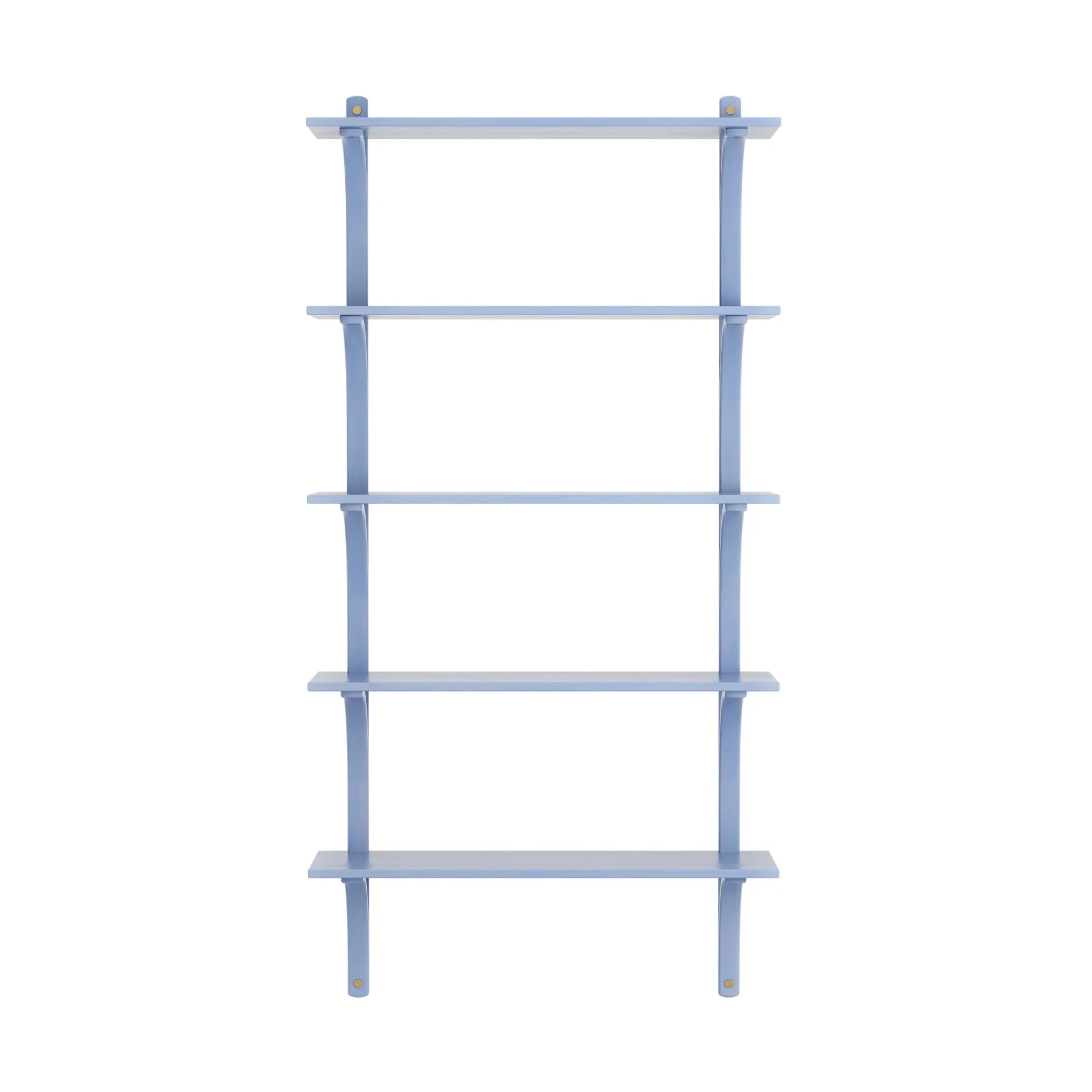 Estantería Levi de 5 baldas, ILKE Blue-latón, 90 cm Swedese