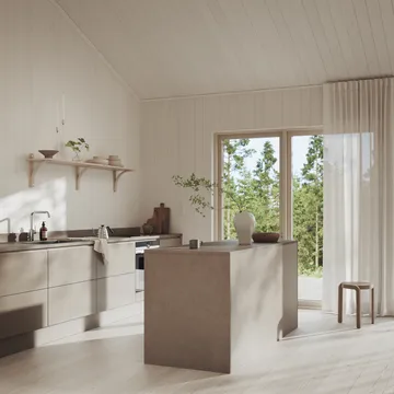 Estantería Levi - Ilke azul-acero inoxidable, 2 estantes, 180 cm - Swedese