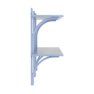 Estantería Levi - Ilke azul-acero inoxidable, 2 estantes, 180 cm - Swedese