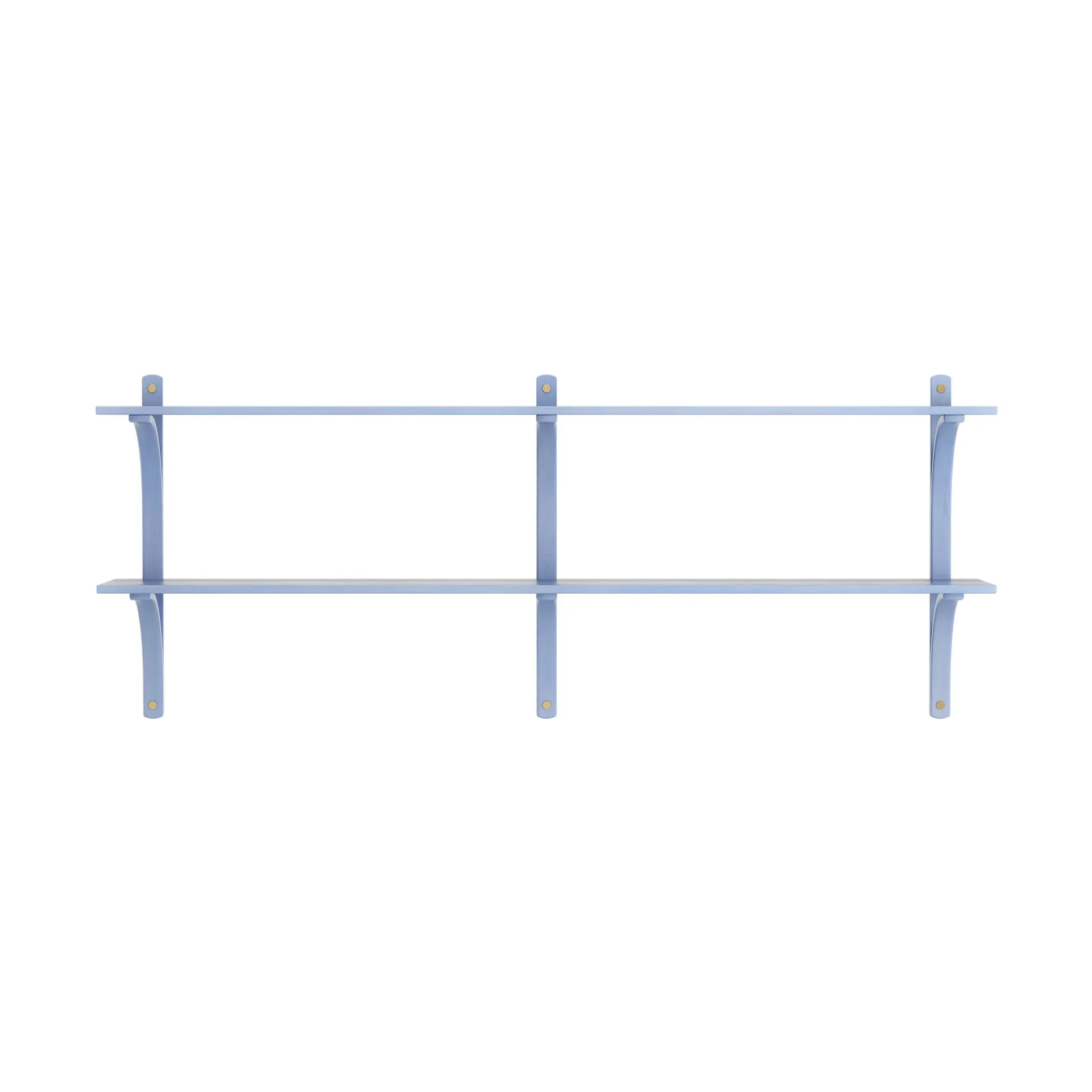 Estantería Levi, Ilke azul-latón, 2 estantes, 180 cm Swedese