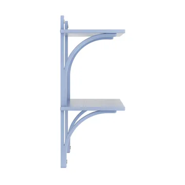 Estantería Levi - Ilke azul-latón, 2 estantes, 90 cm - Swedese