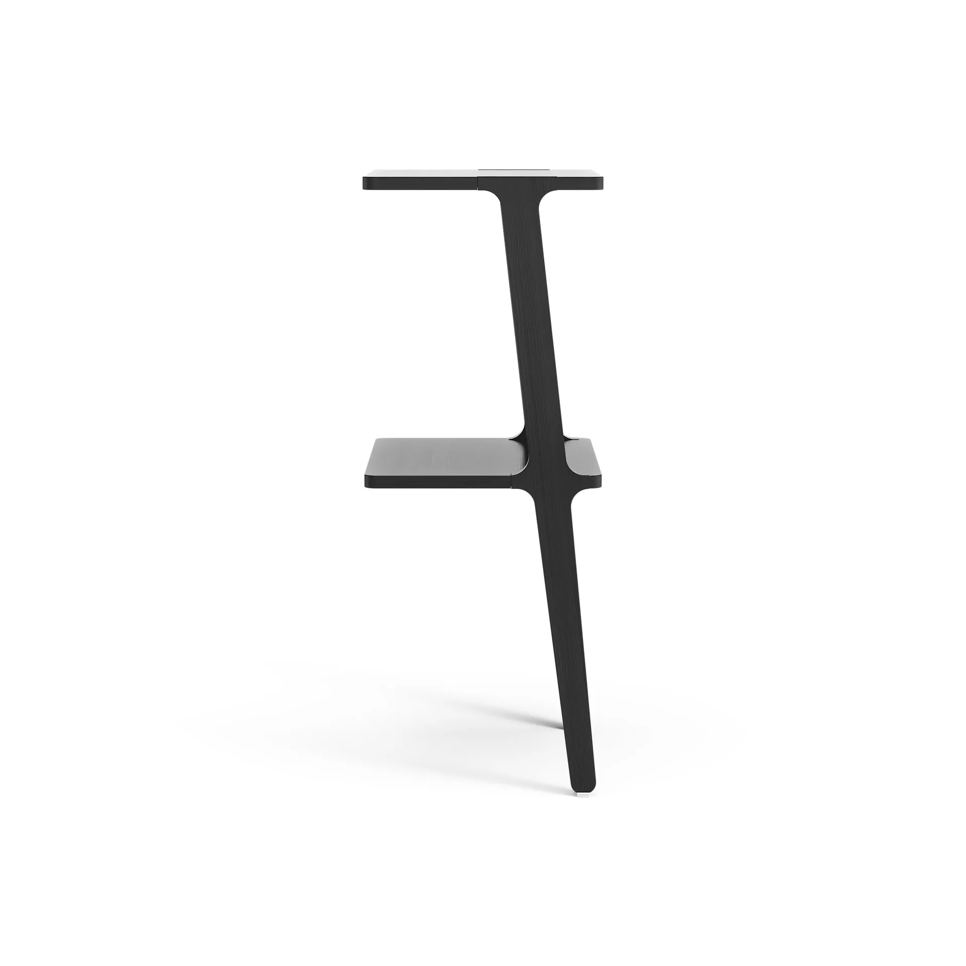 Estantería Libri 2 baldas, fresno lacado negro Swedese