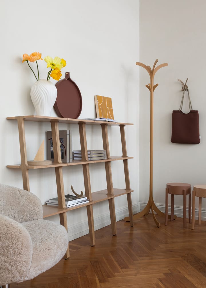 Estantería Libri 3 baldas, roble lacado Swedese
