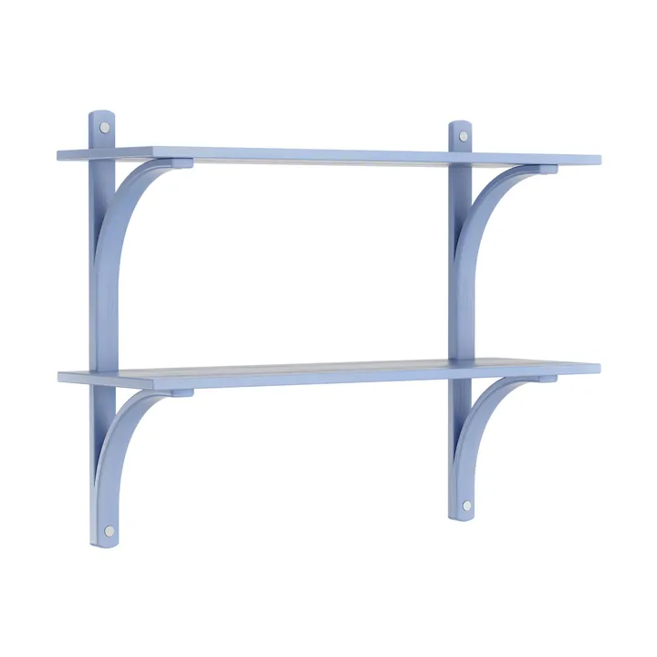 Levi estantería - Ilke azul-acero inoxidable, 2 estantes, 90 cm - Swedese
